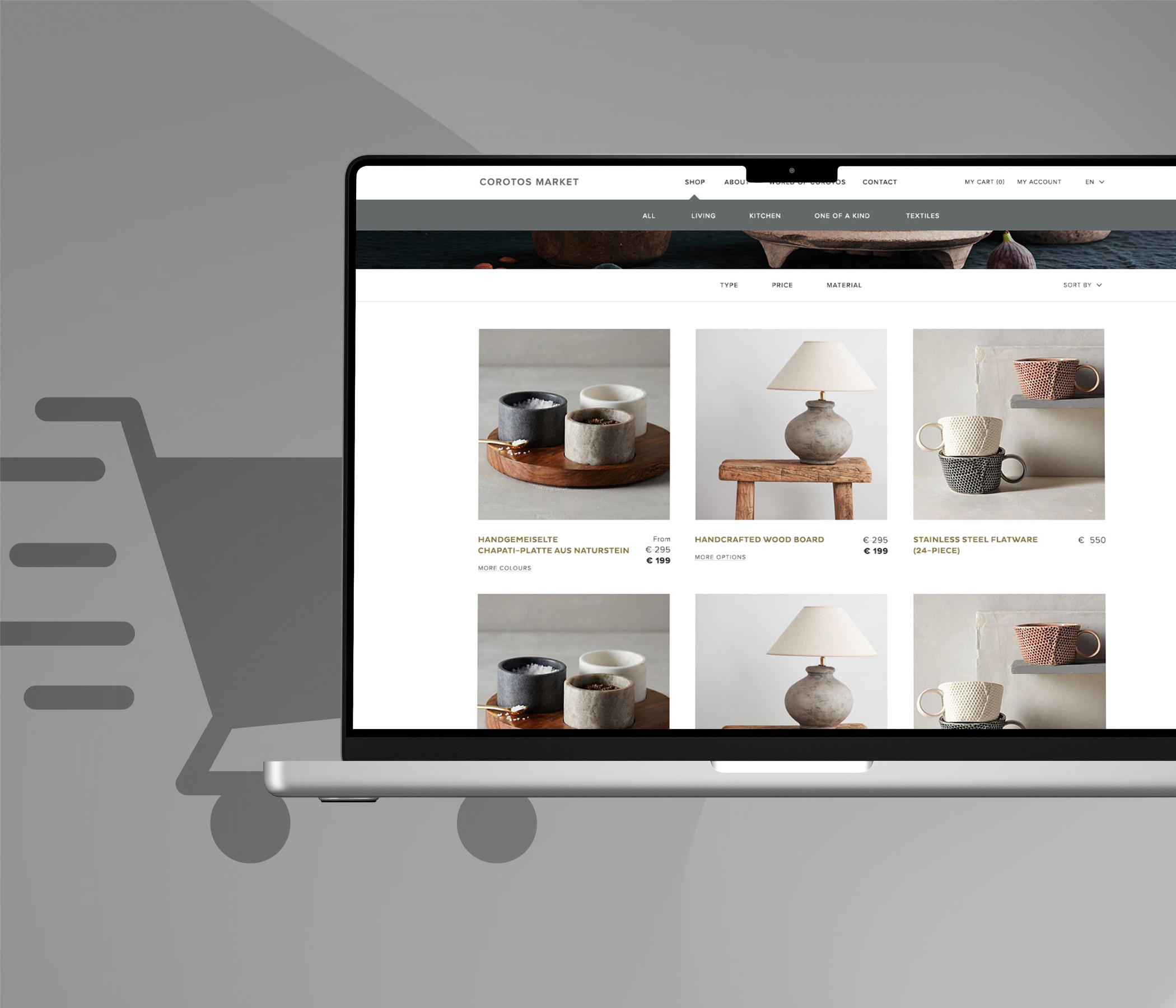 eCommerce Development - Corotos Market