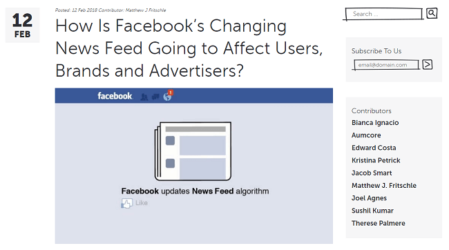 How Facebook is Changing News Feed