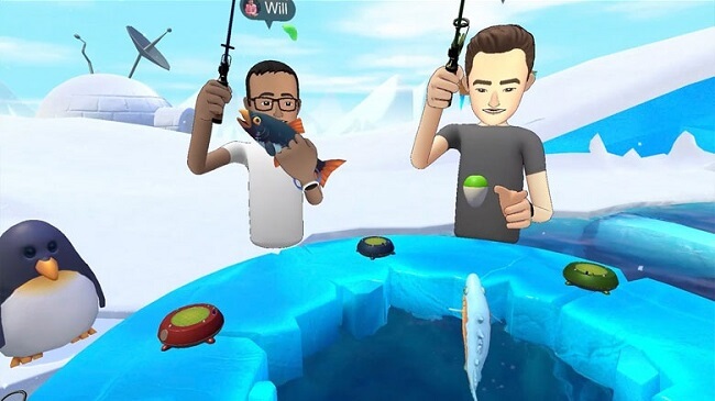 Facebook Spaces-Ice Fishing