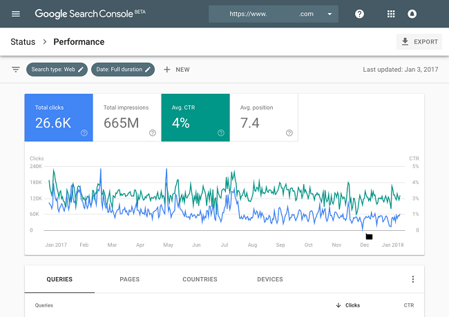 Google updated search console